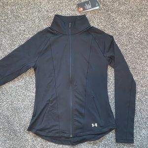 NWT Under Armor Heat Gear Black Zip Jacket